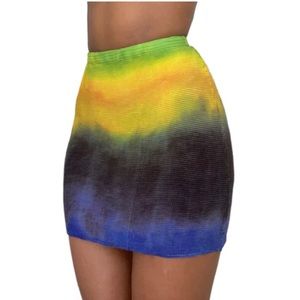 Talah Flava Tie dye crinkle stretch skirt